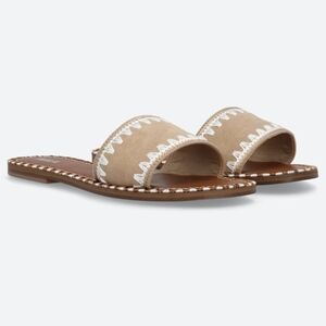 Mia - Vanett Tan Slip-On Sandle  for Women